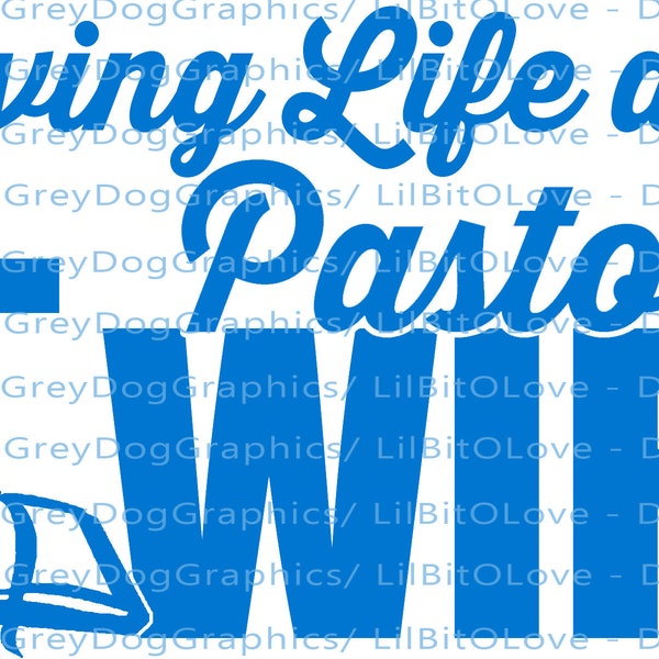 Loving Life as a Pastor's Wife Vinyl Decal Sticker Preacher Minister Deacon