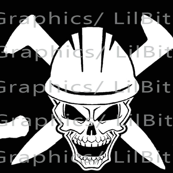 Rail Life Skull with Railroad Spikes and Hardhat Decal Skull Grunge Font with Hardhat Sticker Vinyl Decal Engineer Conductor Train