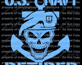 Navy Skull Retired Vinyl Decal Sticker United States Navy Military Naval Academy Anchor