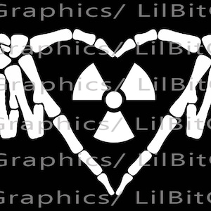 Rad Life Vinyl Decal Sticker Rad Tech Radiology Xray Hands with Rad Symbol Bones Fingers