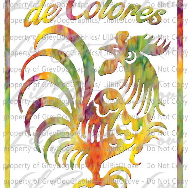 De Colores Cursillo Vinyl Decal Sticker Cursillista Rooster Christian