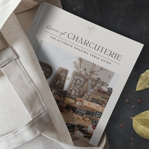 Queen of Charcuterie - Ultimate Charcuterie Grazing Table Guide, Extra Large Charcuterie Board, Cheese Board Education