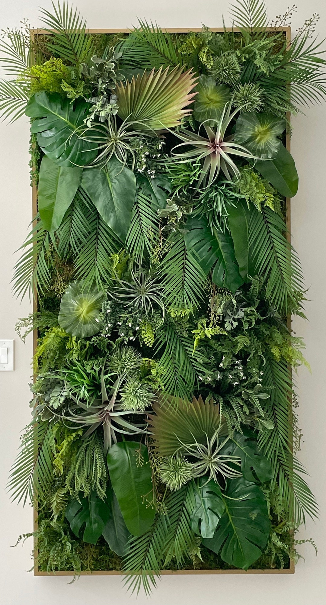 Luxury Artificial Plant and Moss Wall Etsy