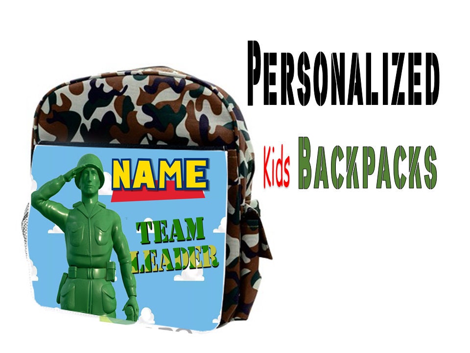 Personalized US Army Soldier Kids Backpack Military kids backpack