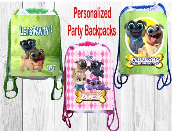 Puppy Dog Pals Party Personalized Favor Bags Puppy Dog Pals Party Favors Puppy Dog Pals Birthday Paty 8x11 and 11x15inches Etsy