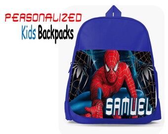personalised spiderman backpack