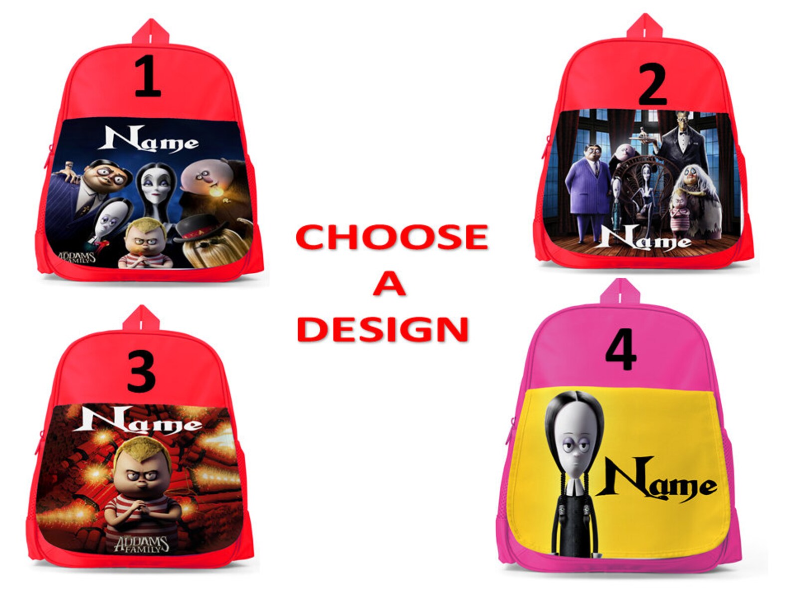 Addams Family Addams Family Backpack Personalized Kids Etsy