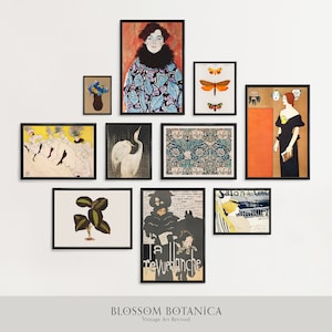 KLIMT 6 Posters セット Gustav Klimt Prints Set of 6 - Gallery Wall Set, Gustav