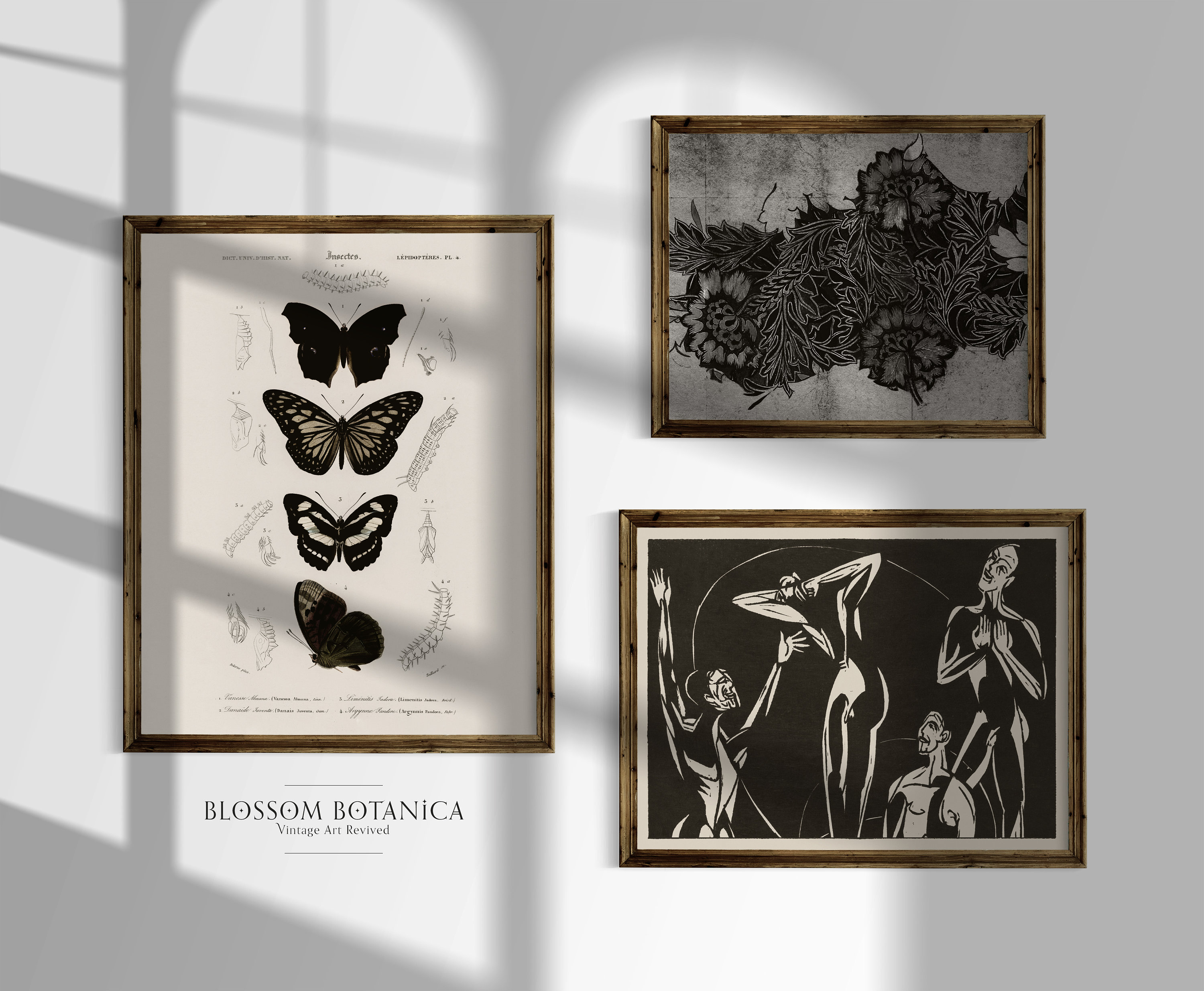 PRINTABLE Moody Gallery Wall Small Gallery Wall Black Etsy