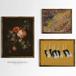 Moody Gallery Wall Small Gallery Wall Vintage Art Prints - Etsy