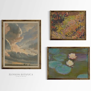 PRINTABLE | Small Gallery Wall, Vintage Art, Art Collection, Art Set, Rustic Art, Neutral Colors, Boho Art, Impressionist Art, Print at Home