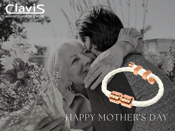 Clavis Vita Magnetisches Lymphdetoxarmband - Magnettherapie Armband - Arthritis Schmerzlinderung - Verstellbare Länge Größe Passt Für Alle Männer & Frauen