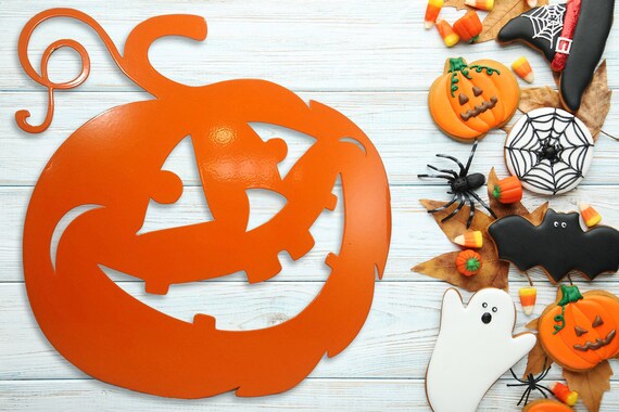 Spooky Halloween Calabaza Aretes cara brillante Damas Regalo caída de otoño