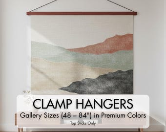 Gallery Premium Clamp Art Hanger – Top Only | Extra-Strong Clamp Hanger for Thick Artwork