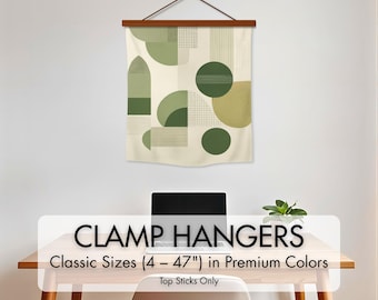 Classic Premium Clamp Art Hanger – Top Only | Secure Clamp Hanger for Fabric or Canvas