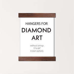 Hangers for Diamond Art - No String - Frame for Thicker Items - No Magnets - Uses Screws - Works With Tapestries, Rugs, Quilts, Etc.