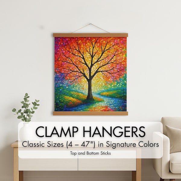 Hangers for Diamond Art - Frame for Thicker Items - No Magnets - Uses Screws - Works With Tapestries, Rugs, Quilts, Etc.