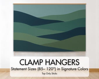Statement Signature Clamp Art Hanger – Top Only | Large Clamp Hanger for Thick Prints & Canvas