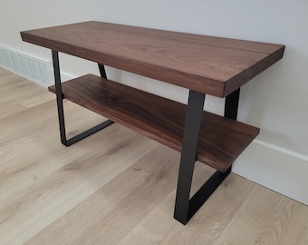 Entry Way Bench - Shoe Storage Bench - Metal Bench Legs
