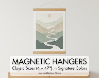 Large poster hanger - magnetic hanging frame - magnetic poster hanger
