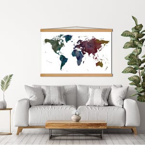 Magnetrahmen Holz Posterleiste Rahmen für Aquarell Karte - Posterleisten Rahmen aus Holz
