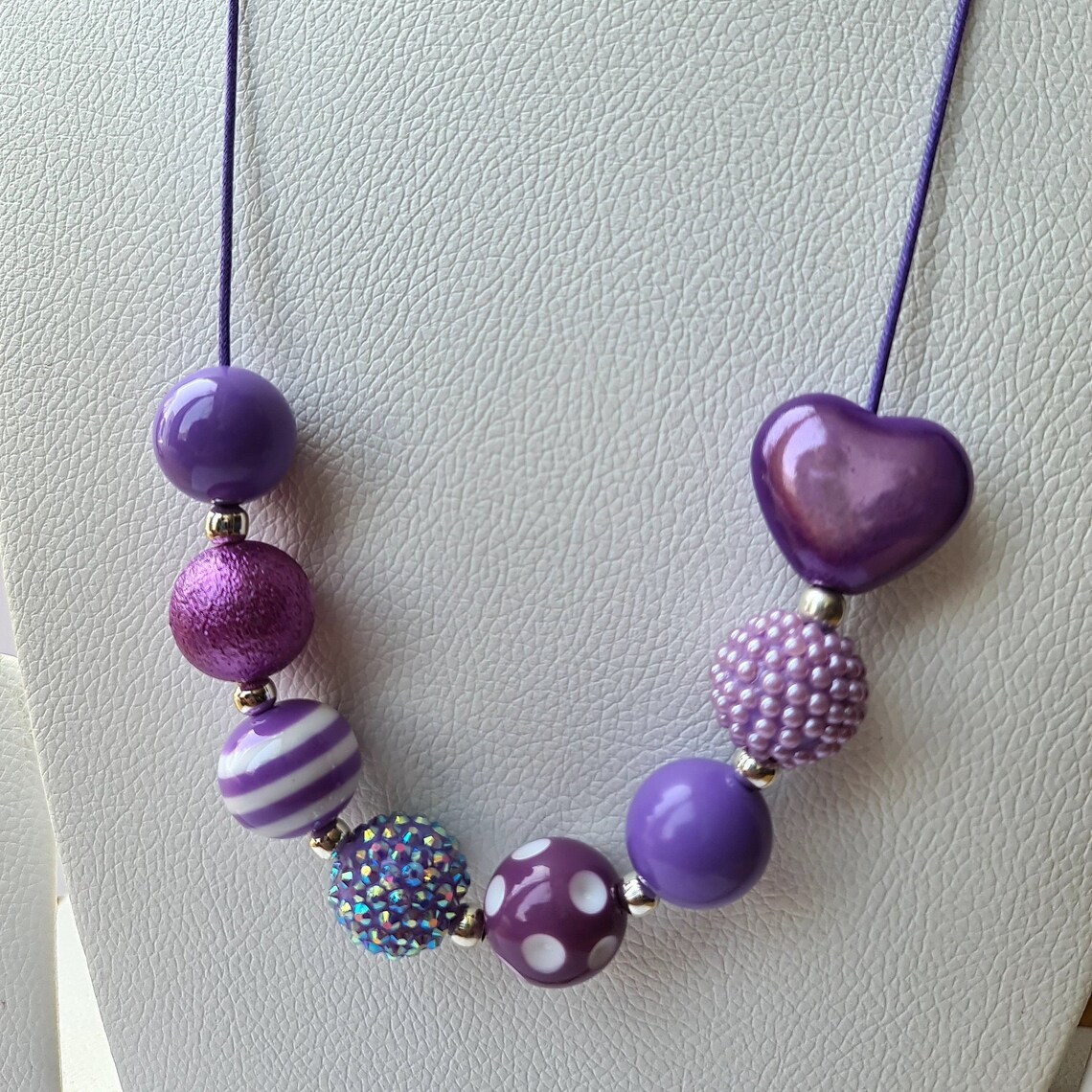 Valentine's Day necklace little girls necklace heart Etsy