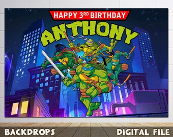 Tmnt Birthday Etsy