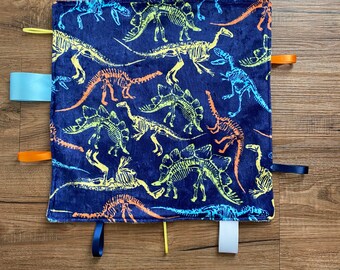 personalized taggie blanket