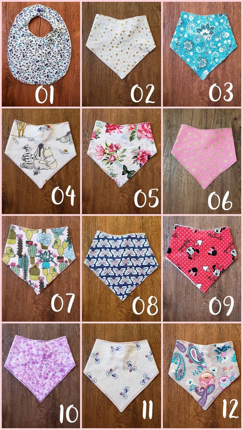 Girl Bandana Bibs