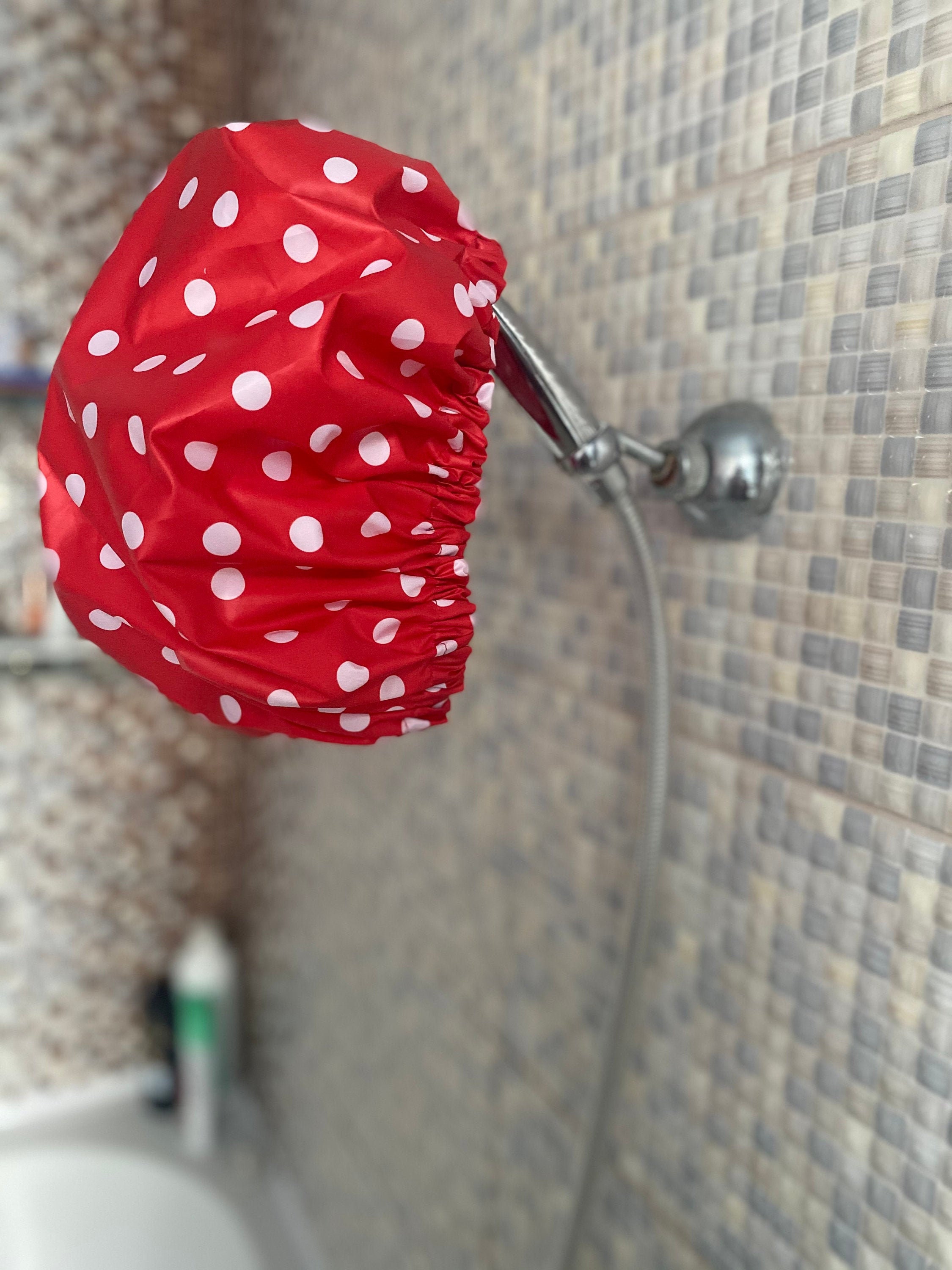 Shower cap Waterproof shower cap XL shower cap Cute shower Etsy