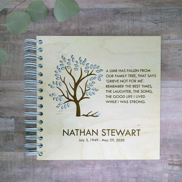Celebration of Life Guest Book Etsy