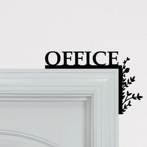 Office Door Topper / Over The Door Sign / Office Door Sign / Home Office Decor / WFH / Zoom / AirBNB Decor