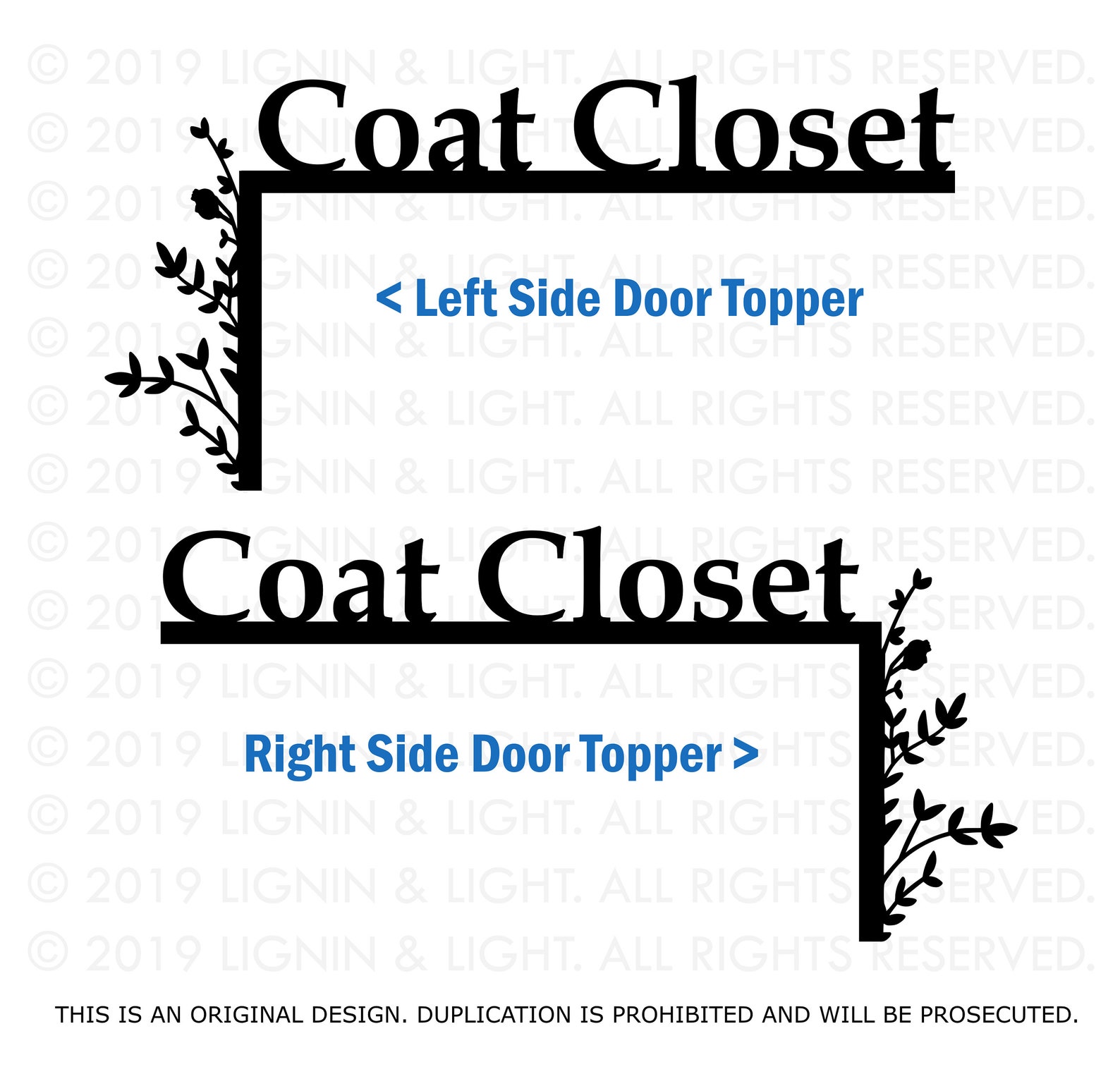 Coat Closet Door Topper / Over the Door Sign / Coat Closet Etsy