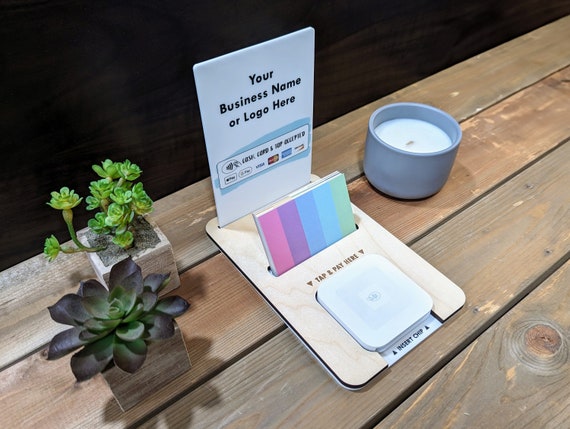 Square Reader Dock: Custom Market Payment Station With Business