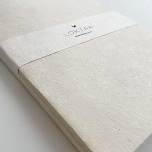 A4 Size Natural Lokta Paper Bundle |  Nepalese Handmade Paper for writing, printing, crafting, scrapbooking | A4 loktaa print paper