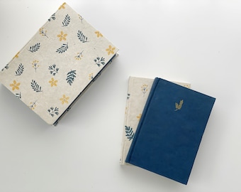 Set de 2 diarios y caja de recuerdos / Azul índigo / Diario de regalo, Caja de regalo, Regalo para ella, Regalo para mamá primeriza, Regalo del Día de la Madre