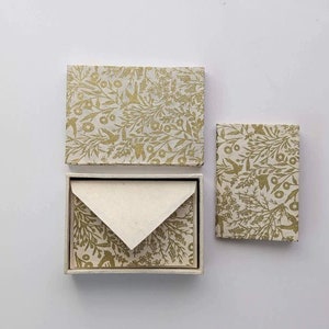 Little Box Set - Notebook + Cards | Enchanted Forest | Gift set, journal, handmade paper, handmade card, stationery gift set