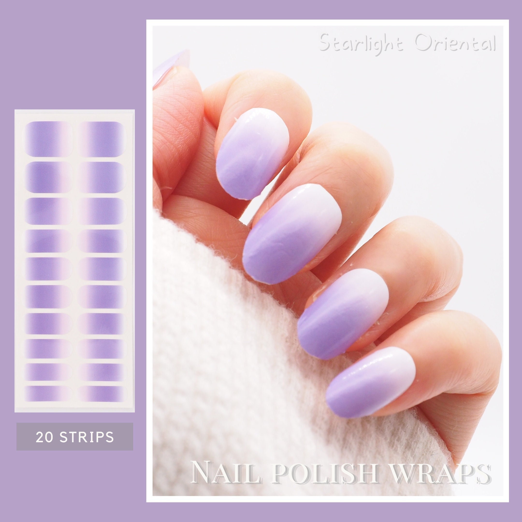 Ombre Waterslide Nail Decals - Purple L*V – Seventy7 Nail Decals