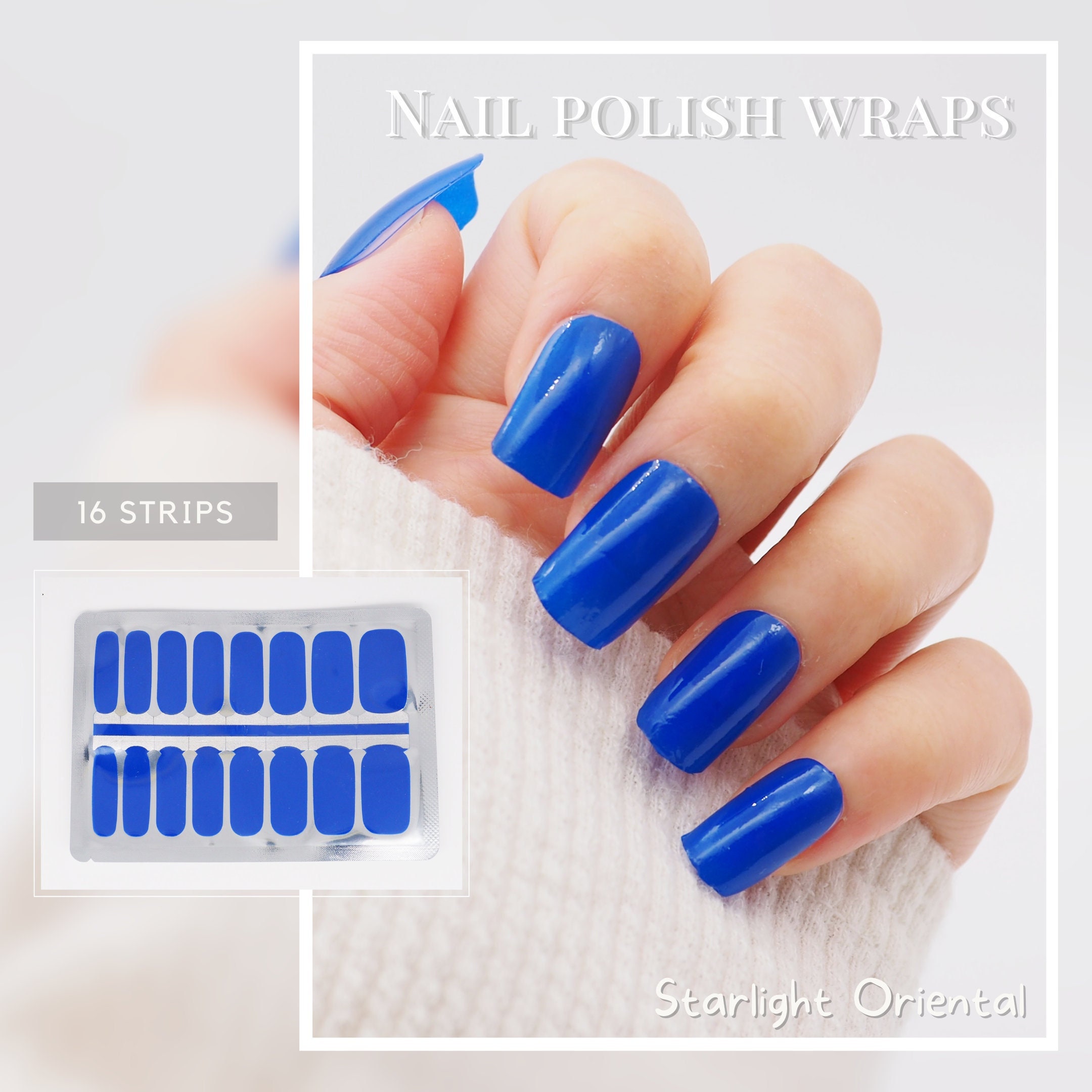 Royal Blue Nail Wraps Solid Color Nail Polish Wraps Navy - Etsy Royal Blue Nail Wraps Solid Color Nail Polish Wraps Navy - Etsy
