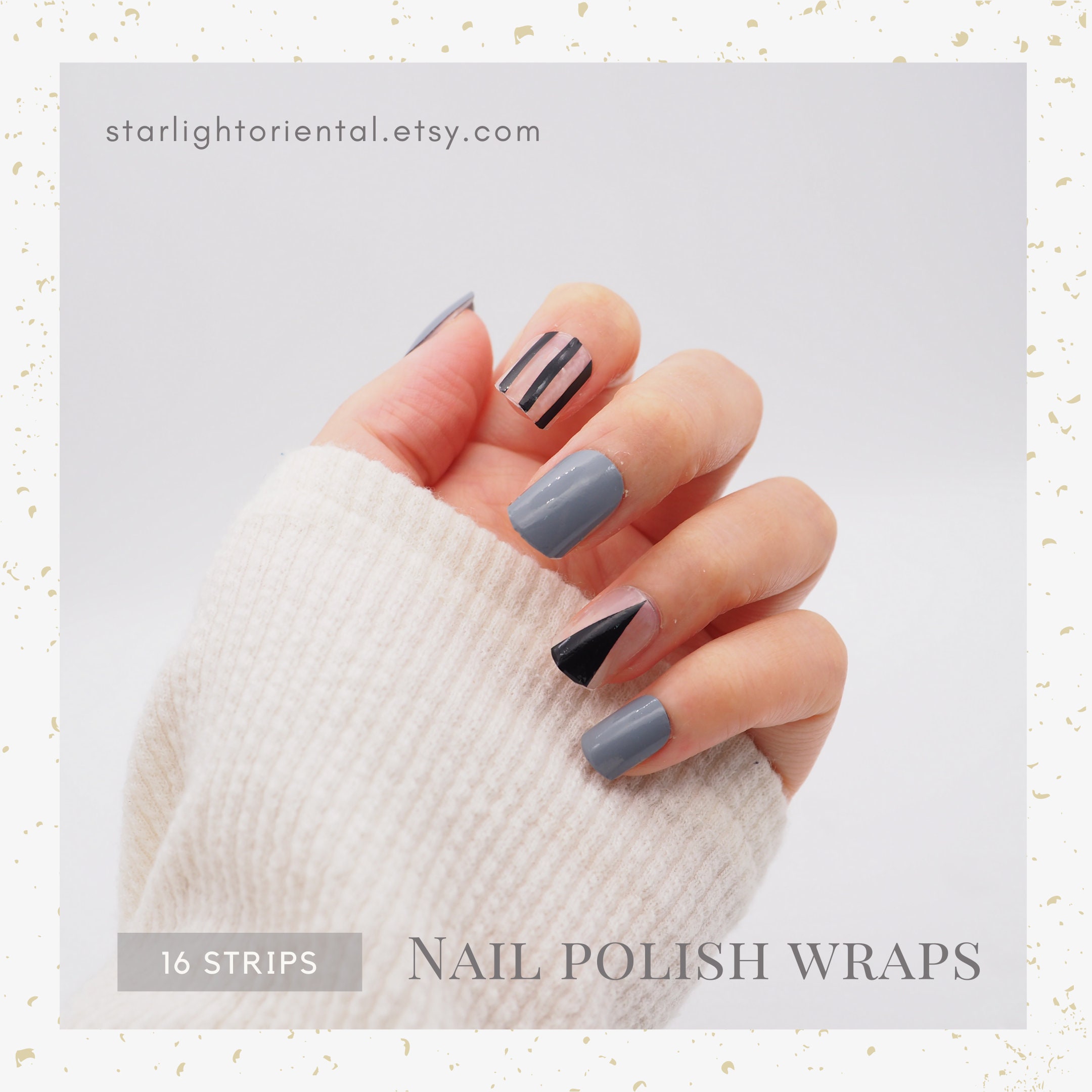 Minimalist Transparent Black Dark Gray Real Nail Polish Wraps - Etsy New Zealand Minimalist Transparent Black Dark Gray Real Nail Polish Wraps - Etsy New Zealand