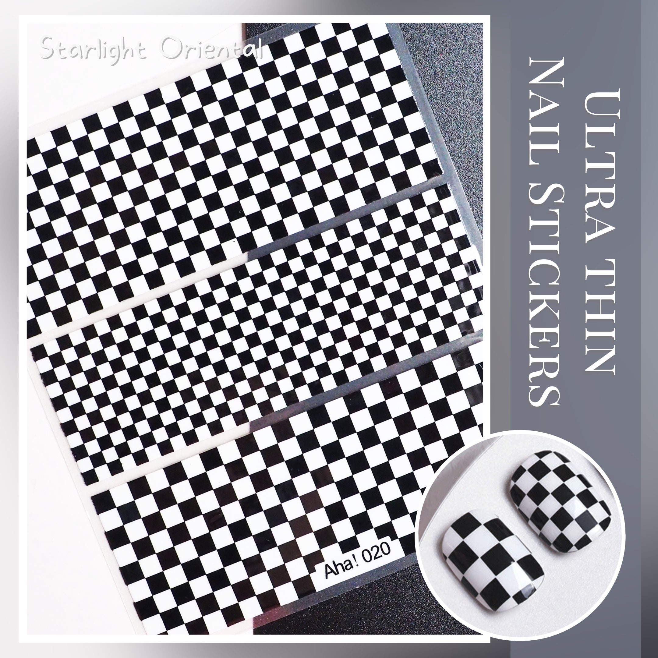 Racing Checkered Board Minx Nail Art | Zazzle