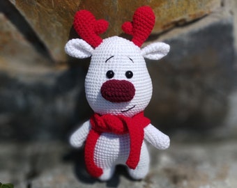 Crochet Reindeer, Reindeer Christmas, Reindeer Plush, Amigurumi Reindeer, Reindeer Doll, Reindeer Stuffed Animal