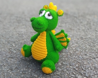 Crochet Dragon, Dragon Plush, Dragon Stuffed Animal, Custom Dragon Doll, Dragon Amigurumi, Dragon Toy