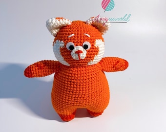 Crochet Red Panda, Red Panda Plush, Stuffed Red Panda, Red Panda Toy