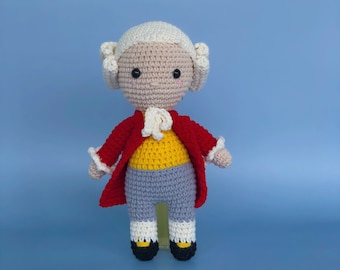 Crochet Mozart, Mozart Doll, Amigurumi Mozart, Stuffed Plush Mozart, Handmade Mozart