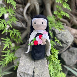 Crochet Nun Doll, St. Therese Doll, Handmade Nun Doll, Amigurumi Nun, Catholic Gifts For Christmas, Stuffed Plush Nun Doll, Catholic Toy