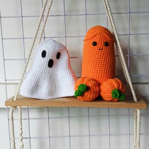 Crochet Surprise Halloweenie Ghost, Crochet Giant Halloweenie, Funny Halloween