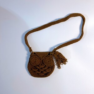 Crochet Owl Bag Crochet Owl Purse Owl Tote Bag Etsy