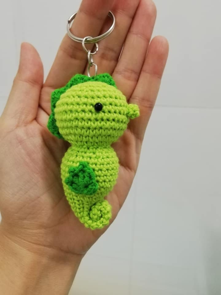 Set of 2 Fish Keychain Crochet Animal Keychain Handmade Etsy