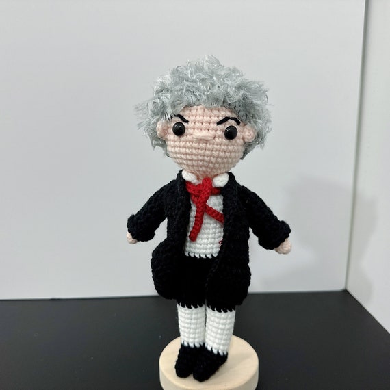 Crochet Beethoven, Beethoven Doll, Beethoven Plush, Stuffed Beethoven, Beethoven Gift